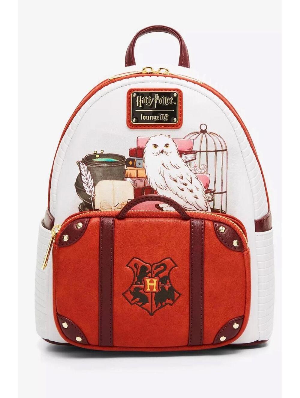 Loungefly Harry Potter Hedwig Suitcase Mini Backpack NWT